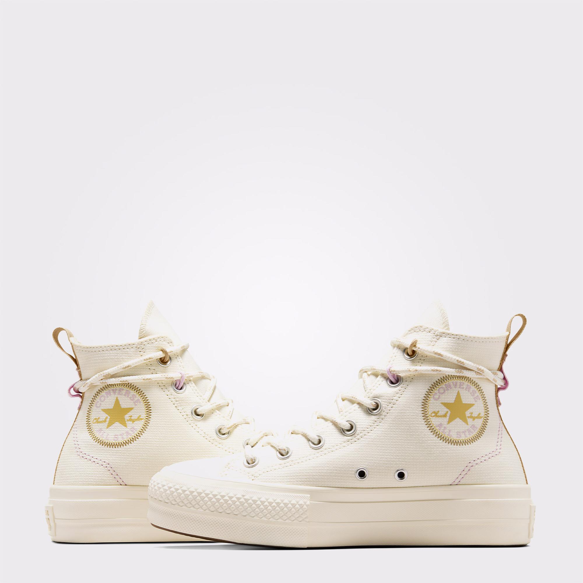 Converse Chuck Taylor All Star Lift Kadın Bej Platform Sneaker