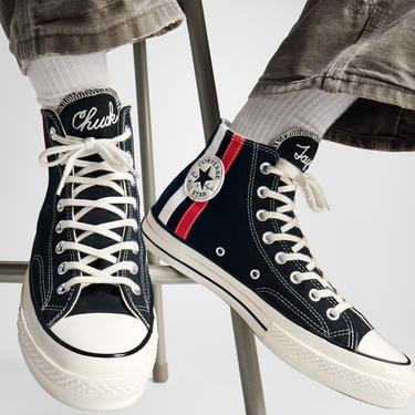 Converse Chuck 70 Archival Stripes Unisex Siyah Sneaker