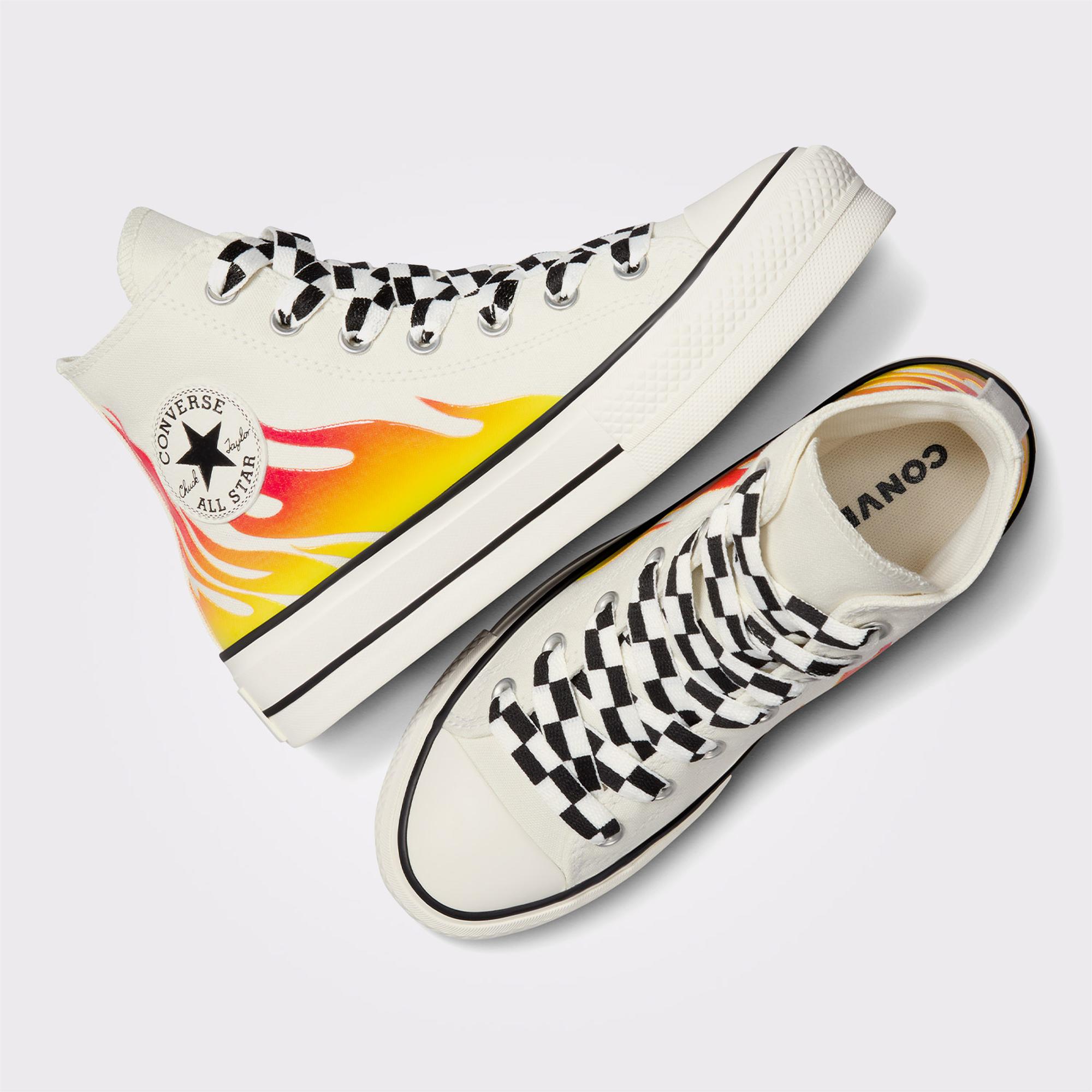 Converse Chuck Taylor All Star Lift Kadın Krem Platform Sneaker