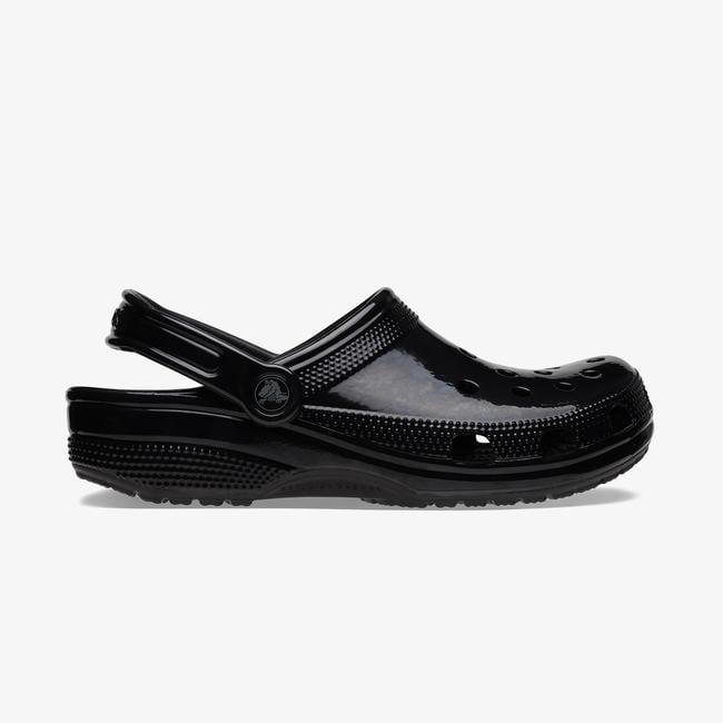  Crocs Classic High Shine Clog Kadın Siyah Terlik