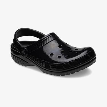  Crocs Classic High Shine Clog Kadın Siyah Terlik