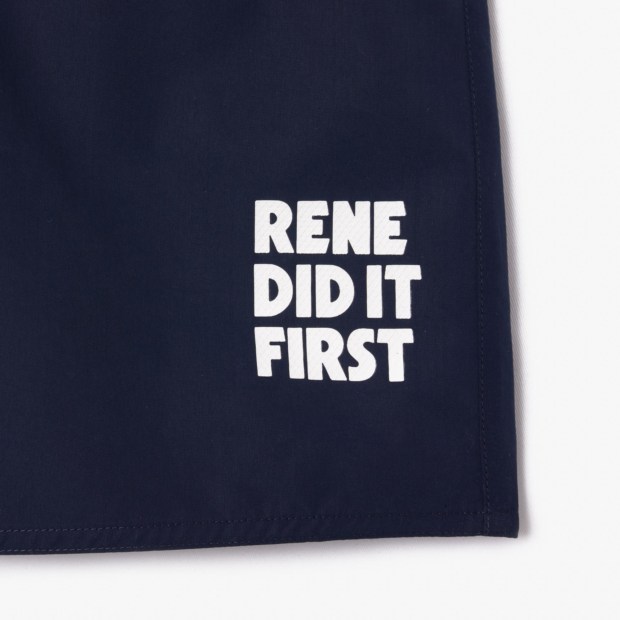 Erkek Baskılı Lacivert Mayo Şort