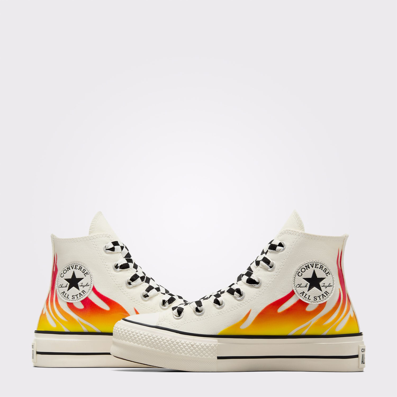 Converse Converse Bej Chuck Taylor All Star Lift Kadın Krem Platform Sneaker | FashFed Bej - 6. görsel