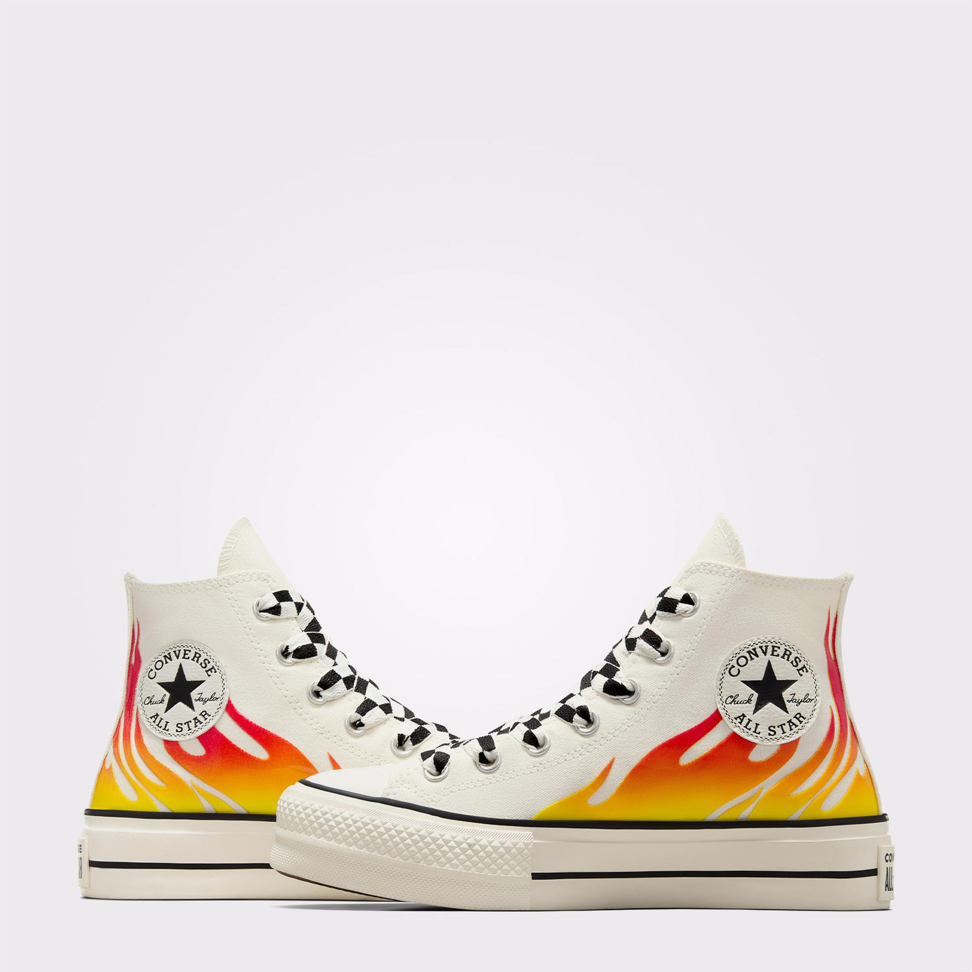 Converse Chuck Taylor All Star Lift Kadın Krem Platform Sneaker