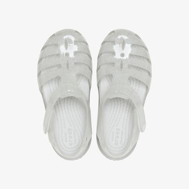  Crocs Isabella Glitter Çocuk Gri Sandalet