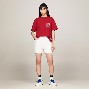  Tommy Jeans Tju Archive Games Erkek Kırmızı T-Shirt