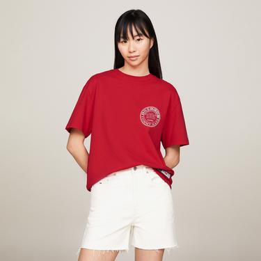  Tommy Jeans Tju Archive Games Erkek Kırmızı T-Shirt