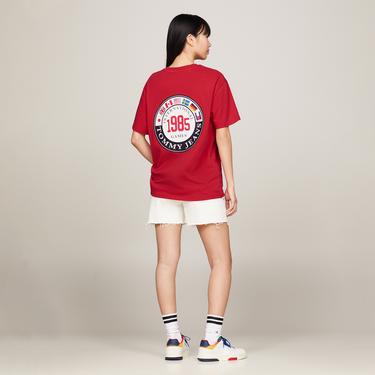  Tommy Jeans Tju Archive Games Erkek Kırmızı T-Shirt