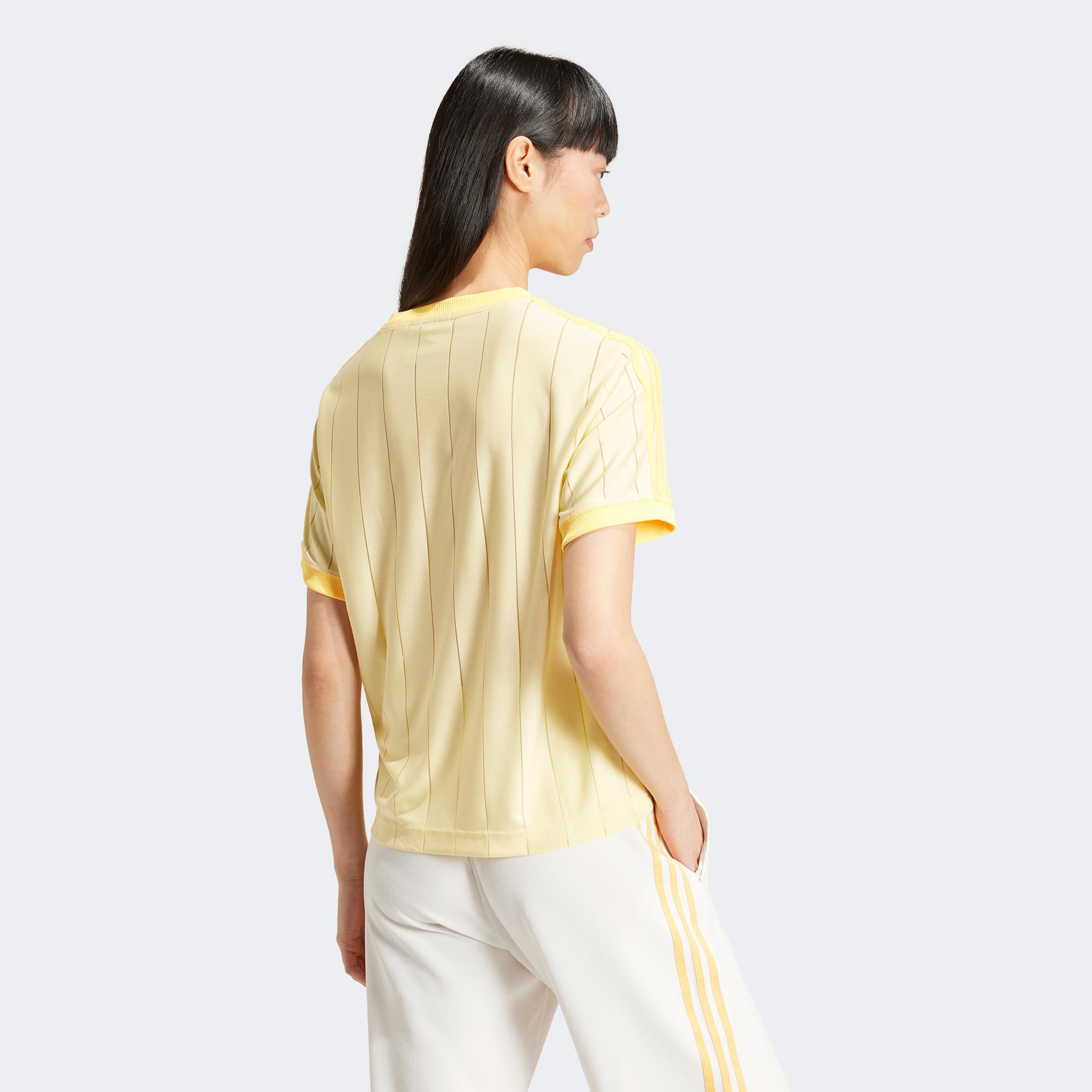 adidas Originals 3 Stripe Kadın Sarı T-Shirt