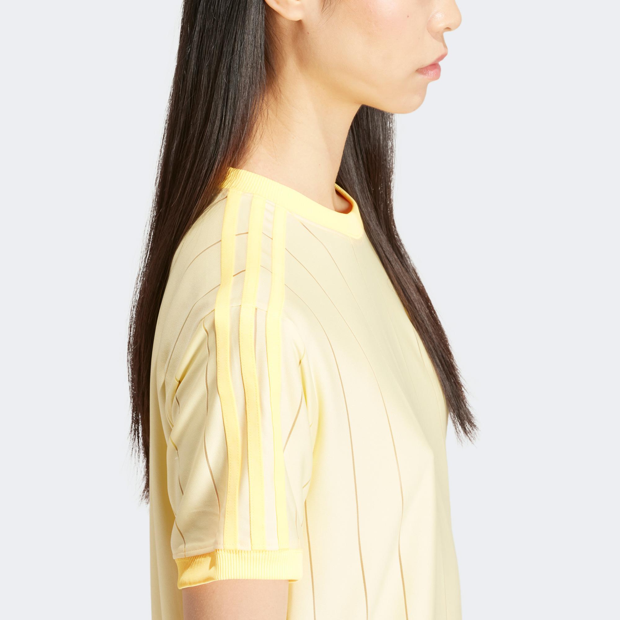 adidas Originals 3 Stripe Kadın Sarı T-Shirt