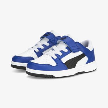  Puma Rebound Layup Lo Bantlı Çocuk Beyaz Spor Ayakkabı