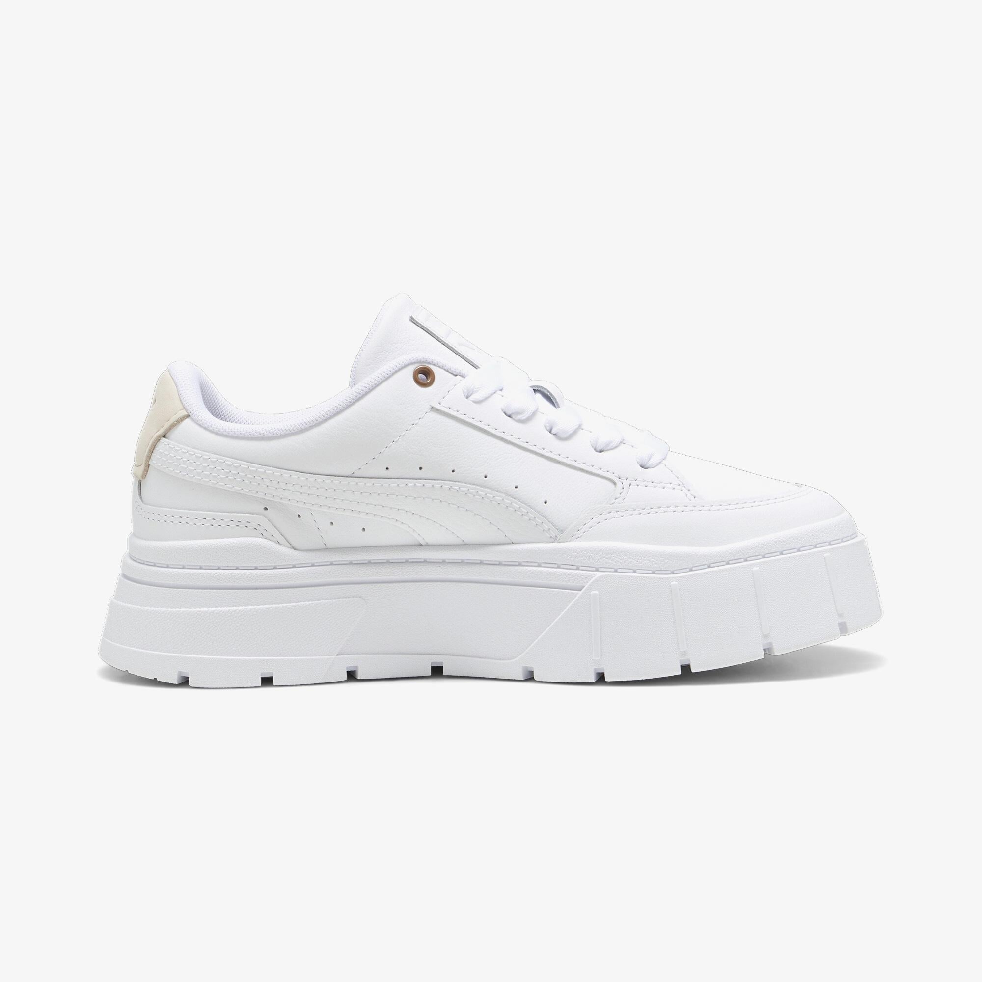 Puma Mayze Stack Soft Kadın Beyaz Spor Ayakkabı