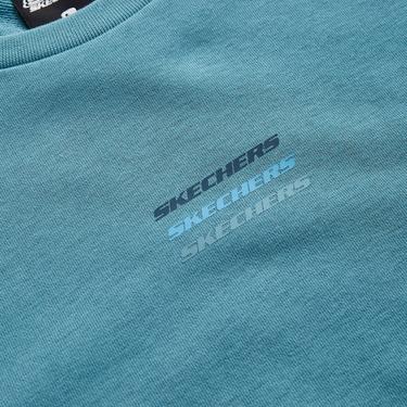  Skechers Essential Crew Neck Erkek Mavi Günlük Sweatshirt