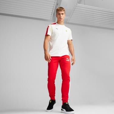  Puma Ferrari Race Iconic T7 Erkek Kırmızı Eşofman Altı