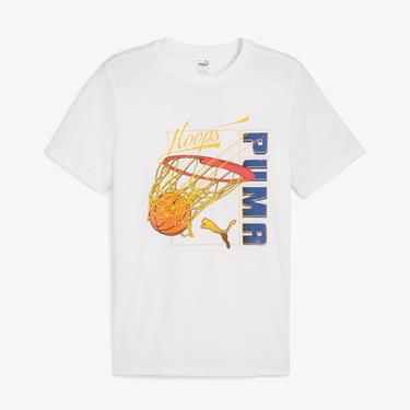  Puma Swished Unisex Beyaz Günlük T-Shirt
