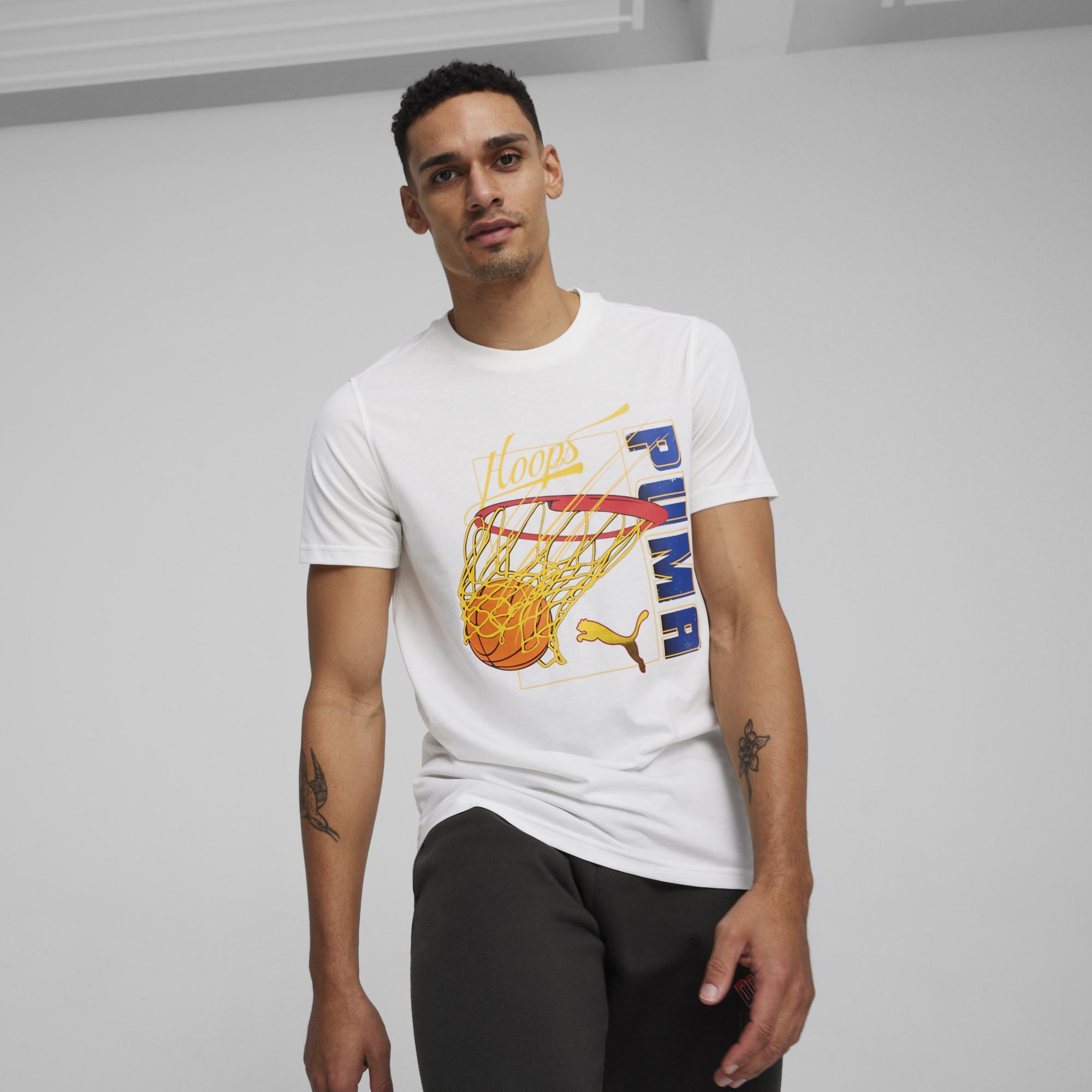 Puma Swished Unisex Beyaz Günlük T-Shirt