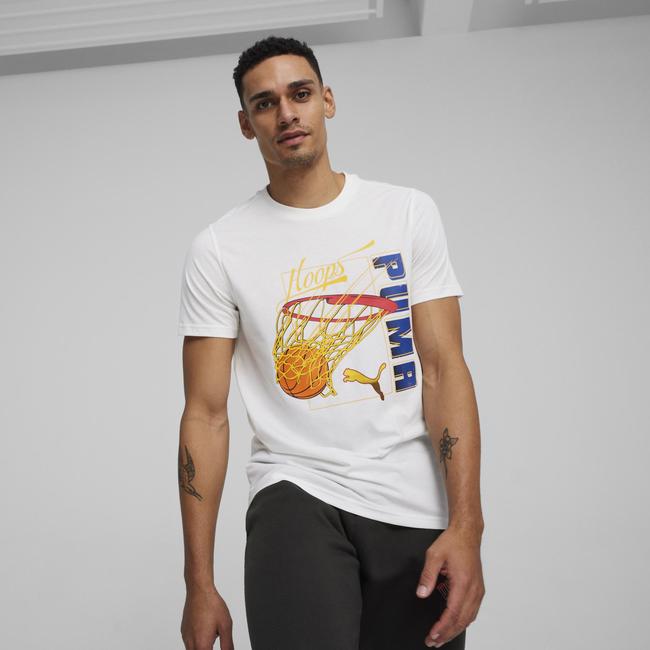  Puma Swished Unisex Beyaz Günlük T-Shirt
