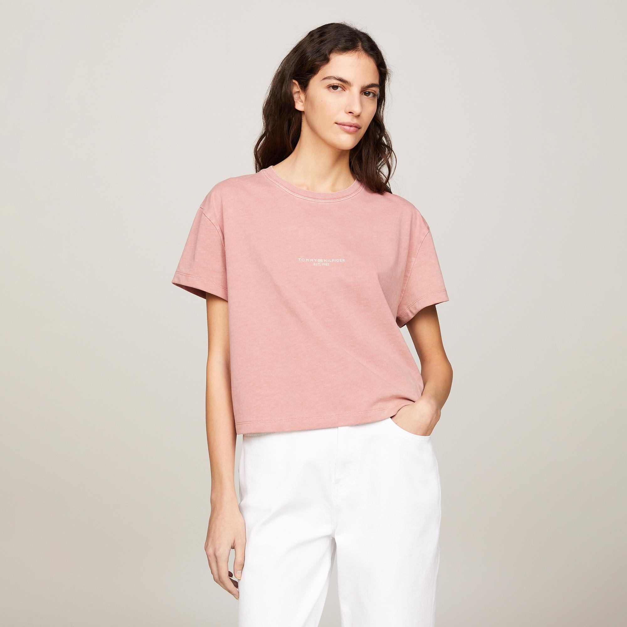 Tommy Hilfiger Kadın Pembe T-Shirt