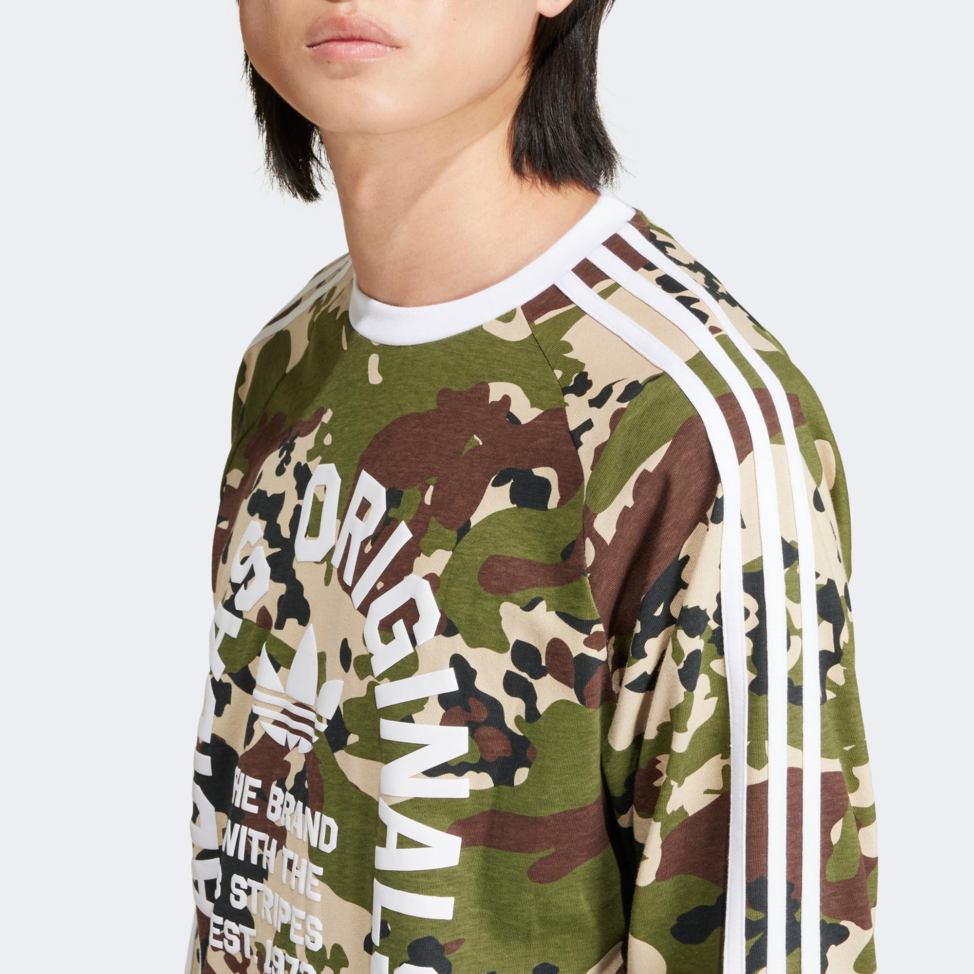 adidas Originals Camo Ls Cali Hf Erkek Beyaz T-Shirt