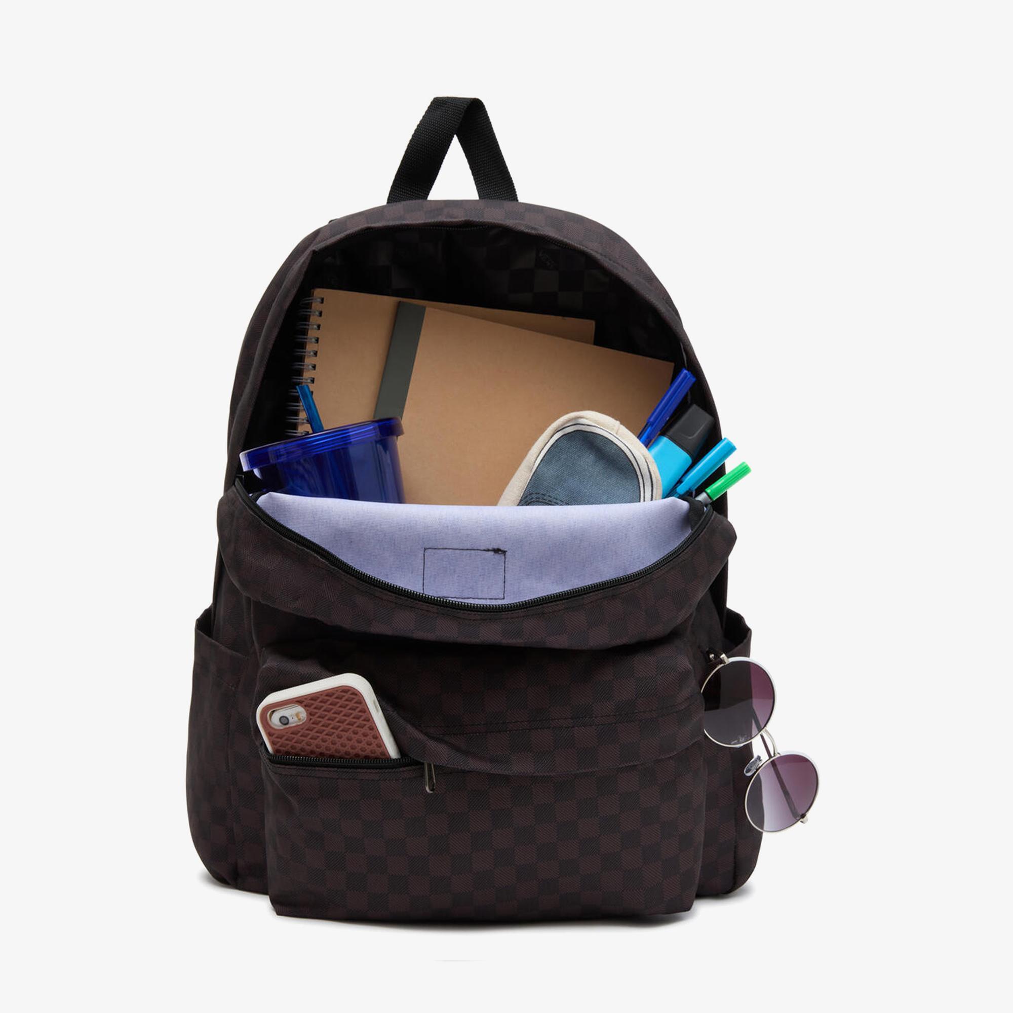 Vans Old Skool Check Unisex Siyah Sırt Çantası