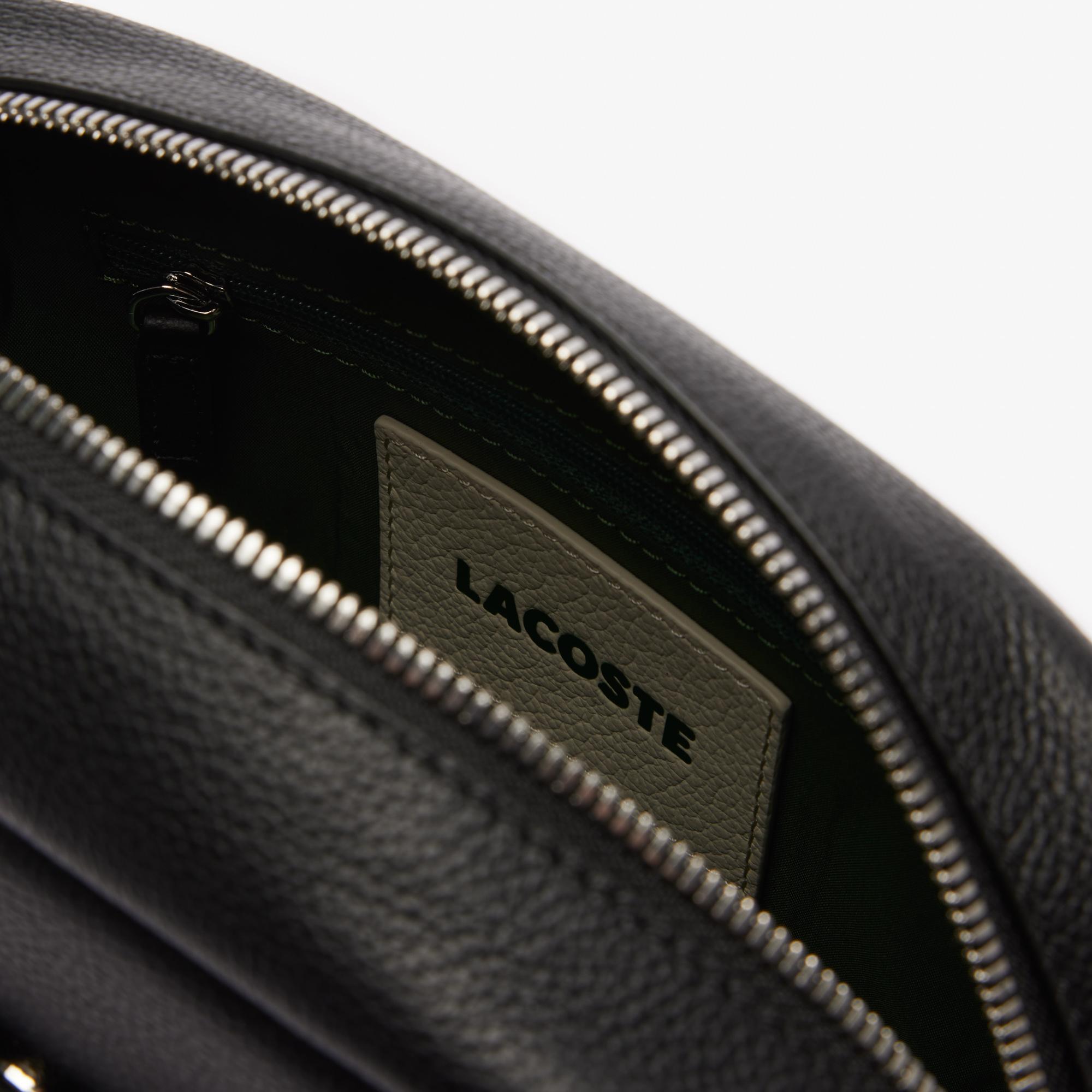 Lacoste City Court Kadın Deri Siyah Omuz Çantası