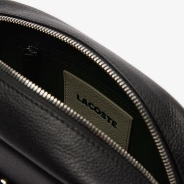  Lacoste City Court Kadın Deri Siyah Omuz Çantası