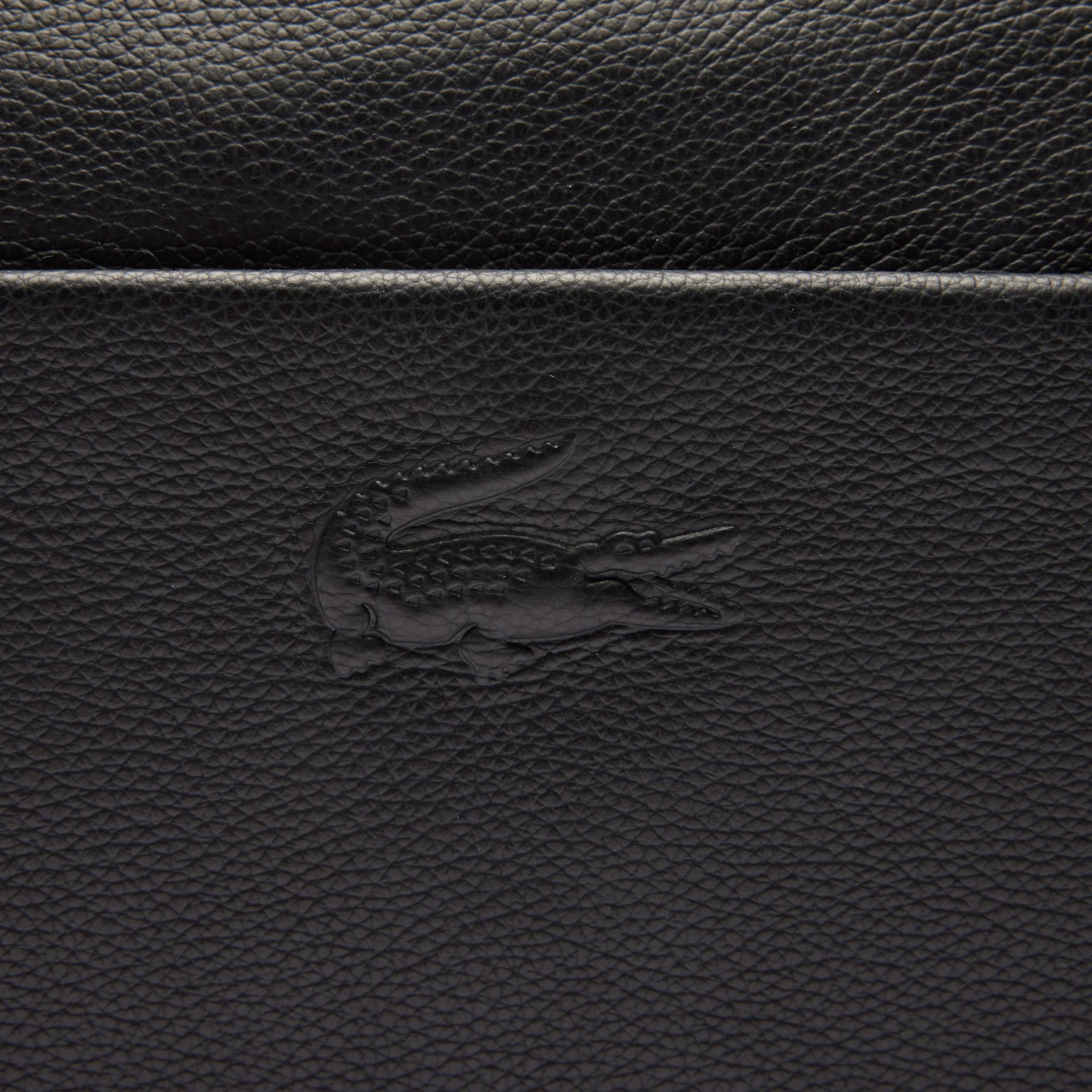 Lacoste City Court Kadın Deri Siyah Omuz Çantası