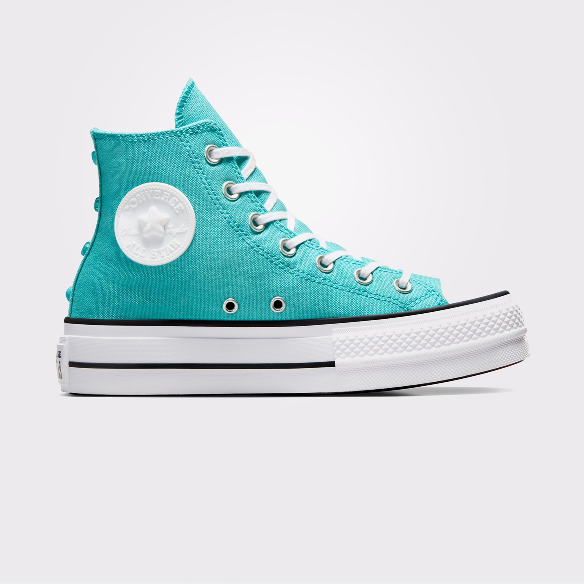 Converse Chuck Taylor All Star Lift Stars Kadın Mavi Platform Sneaker - Görsel 2