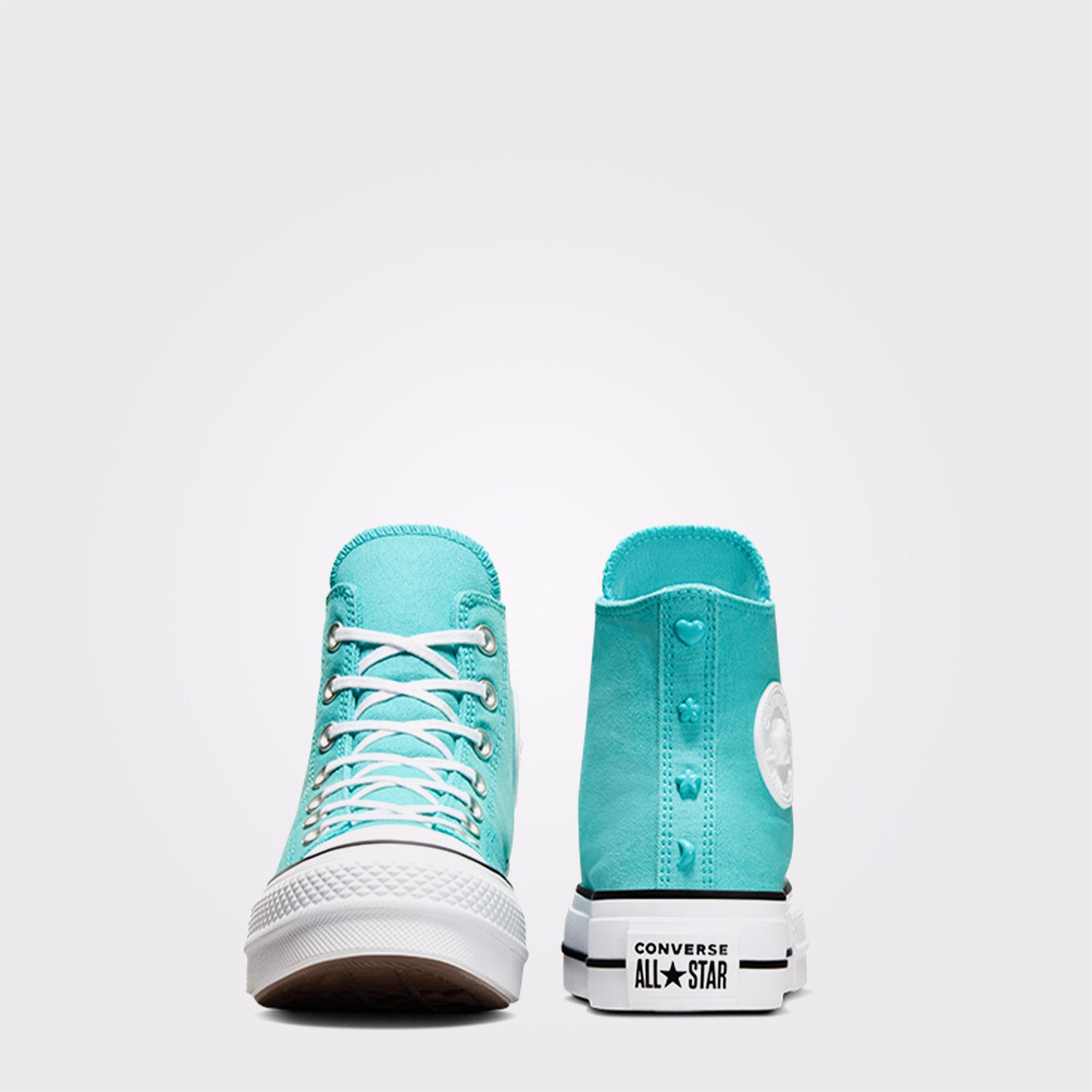 Converse Chuck Taylor All Star Lift Stars Kadın Mavi Platform Sneaker