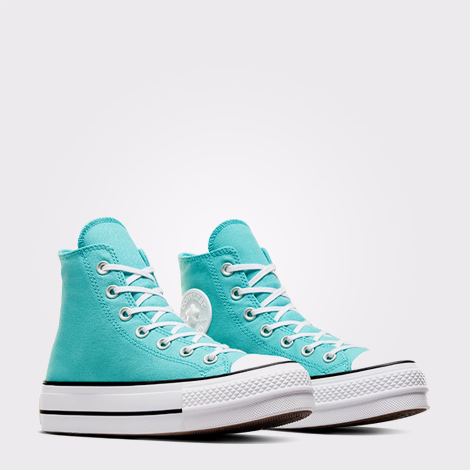 Converse Chuck Taylor All Star Lift Stars Kadın Mavi Platform Sneaker - Görsel 4
