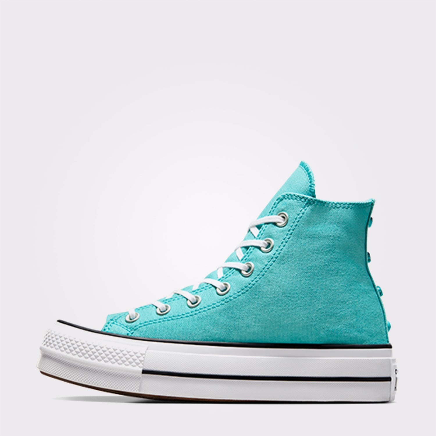 Converse Chuck Taylor All Star Lift Stars Kadın Mavi Platform Sneaker - Görsel 5