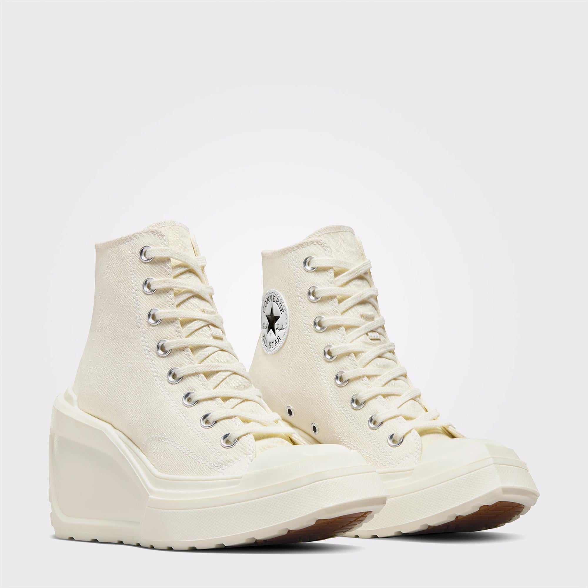 Converse Chuck 70 De Luxe Wedge Kadın Krem Sneaker