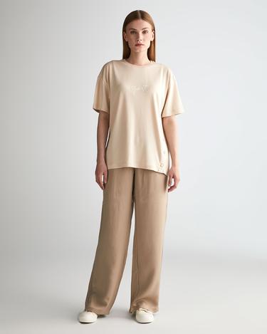  GANT Kadın Bej Regular Fit Pantolon