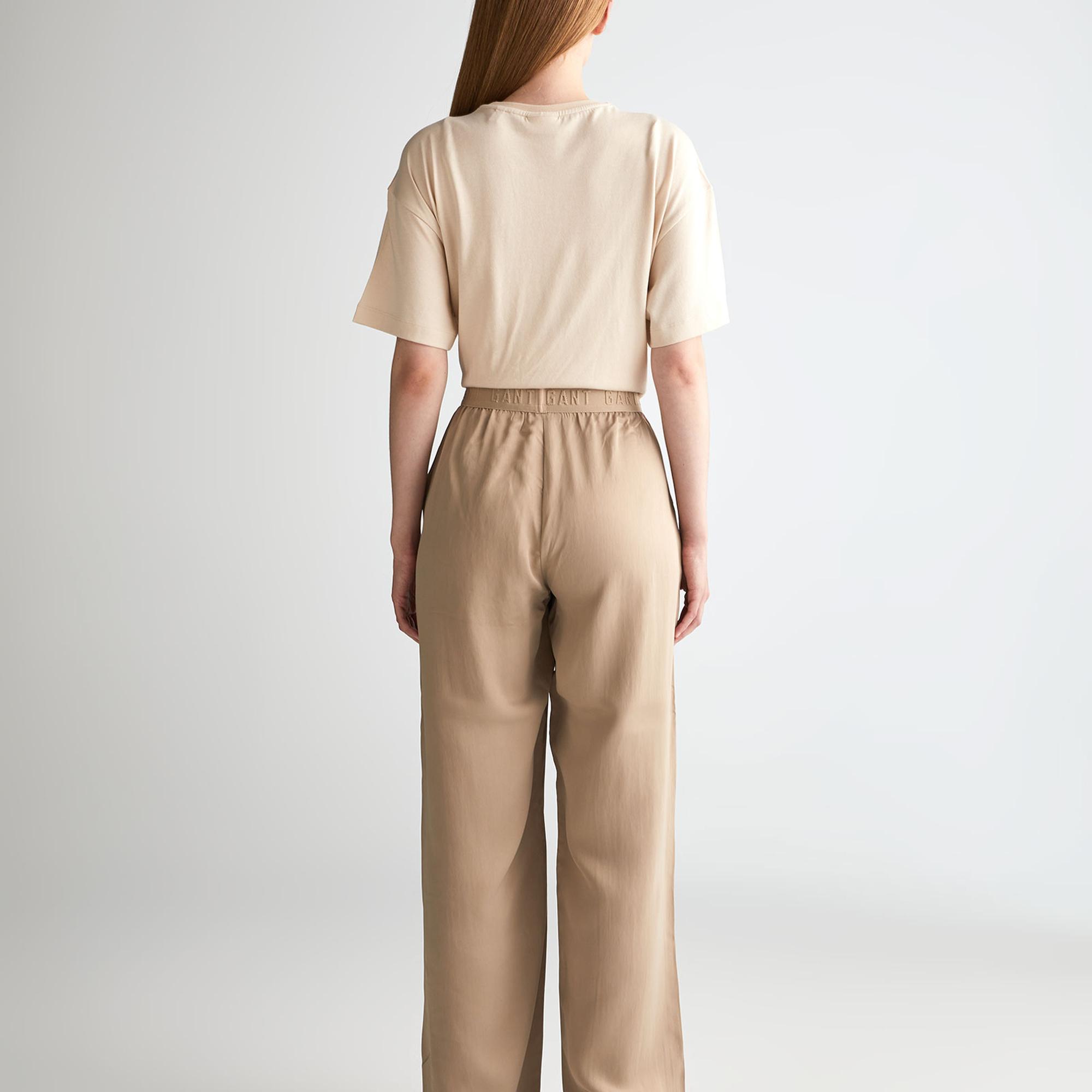 GANT Kadın Bej Regular Fit Pantolon