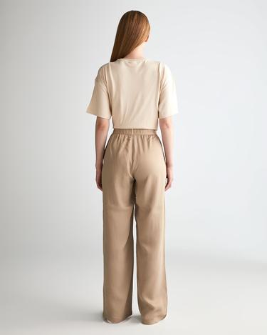  GANT Kadın Bej Regular Fit Pantolon