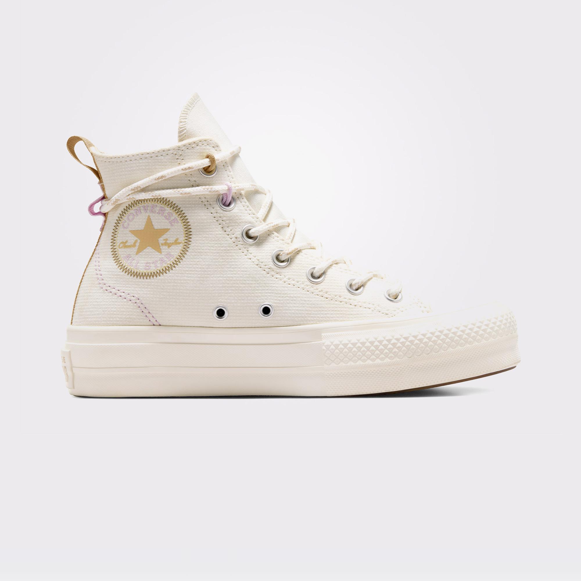 Converse Chuck Taylor All Star Lift Kadın Bej Platform Sneaker