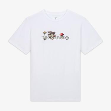  Converse Fungi Erkek Beyaz T-Shirt