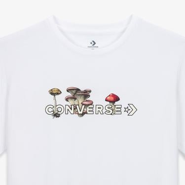  Converse Fungi Erkek Beyaz T-Shirt