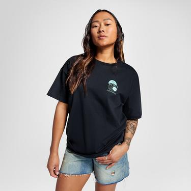  Converse Mushroom Graphic Oversized Fit Kadin Siyah T-Shirt