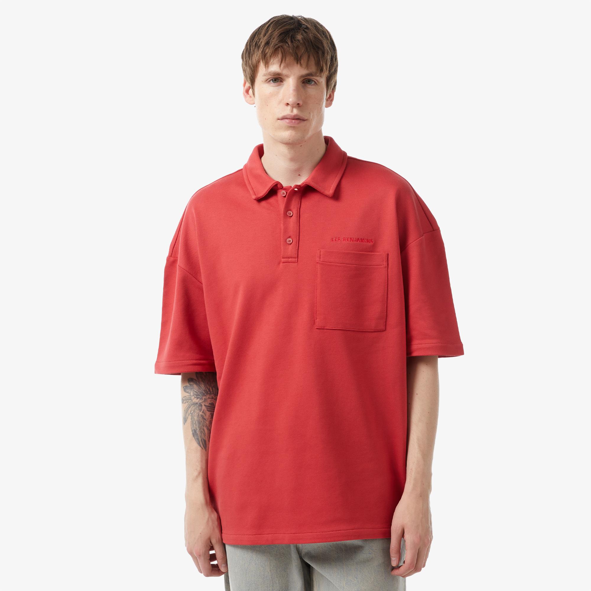 Les Benjamins Essentials 304 Erkek Kırmızı Polo T-Shirt