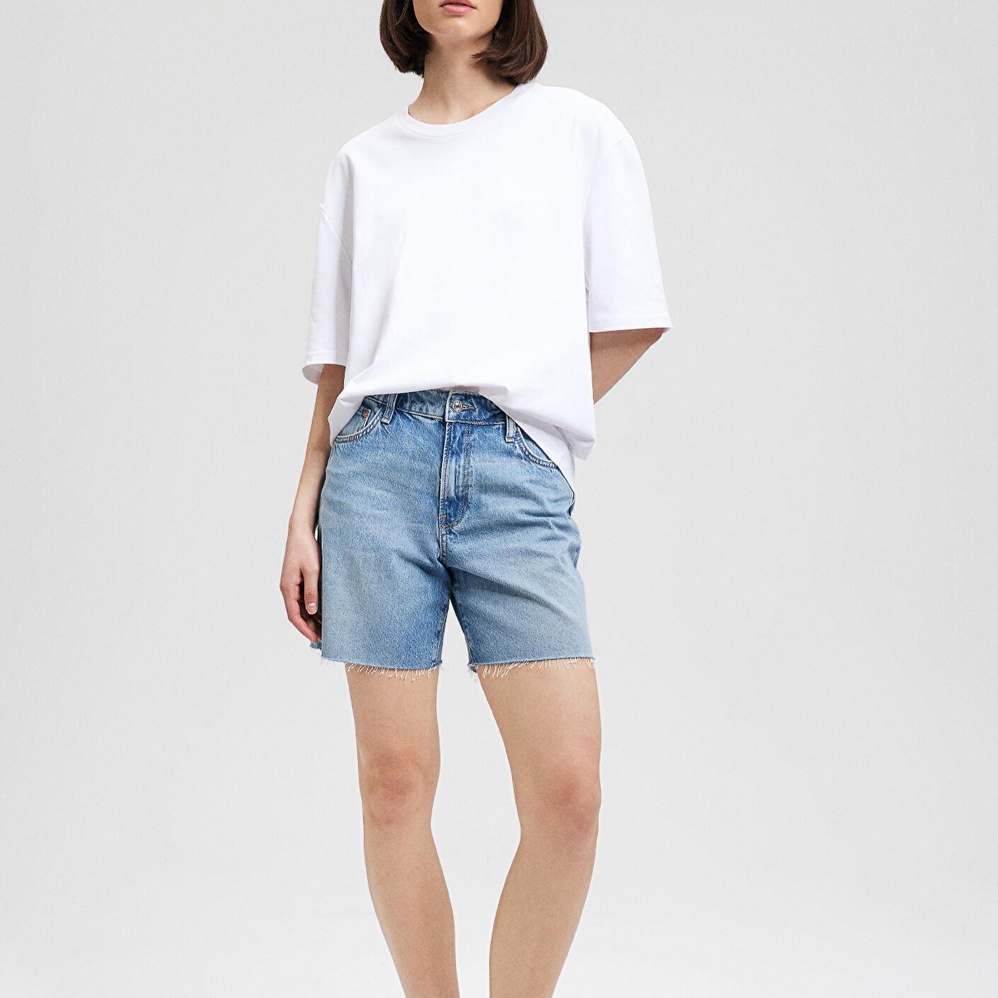 Mavi Lidia All Blue Vintage İndigo Mavisi Jean Şort 1410145-87088