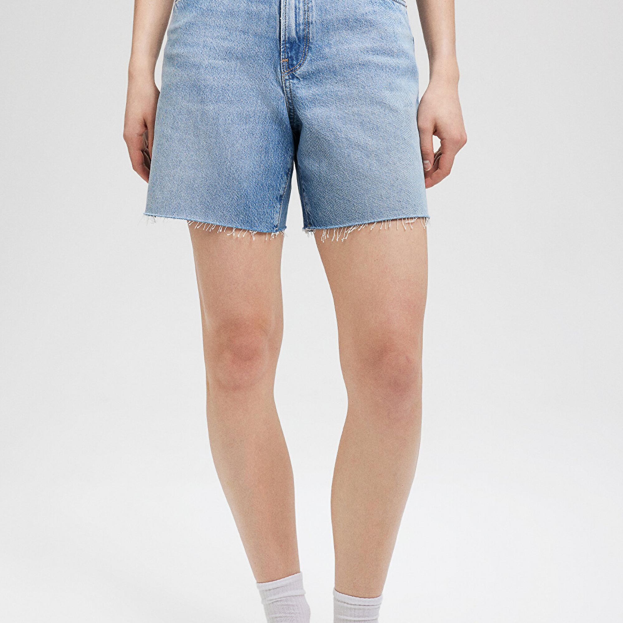 Mavi Lidia All Blue Vintage İndigo Mavisi Jean Şort 1410145-87088