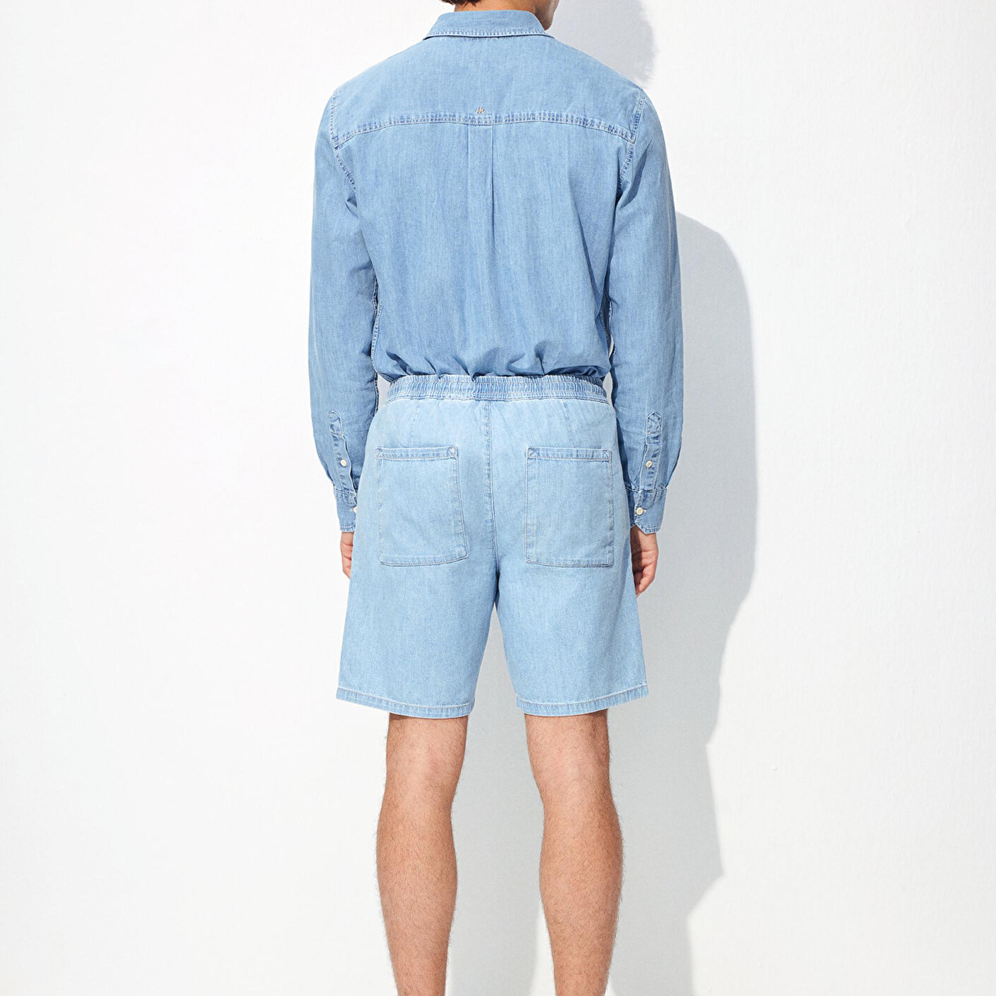 Mavi Dayton Akdeniz Buz Mavi Jean Şort 0410093-86945