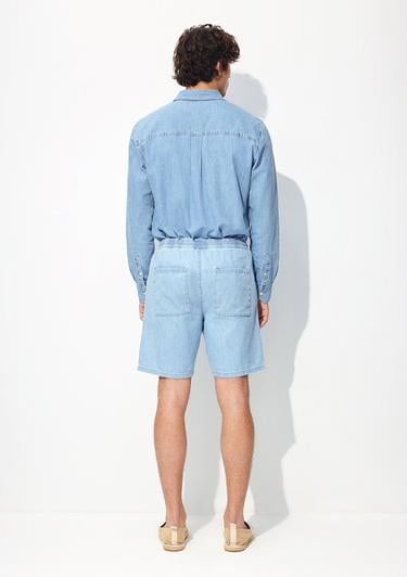 Mavi Dayton Akdeniz Buz Mavi Jean Şort 0410093-86945