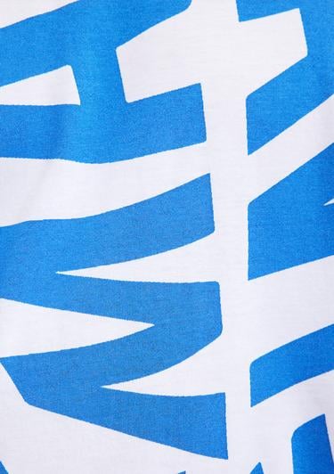  Mavi Mavi Logo Baskılı Mavi Tişört Oversize / Geniş Kesim 0610629-81347