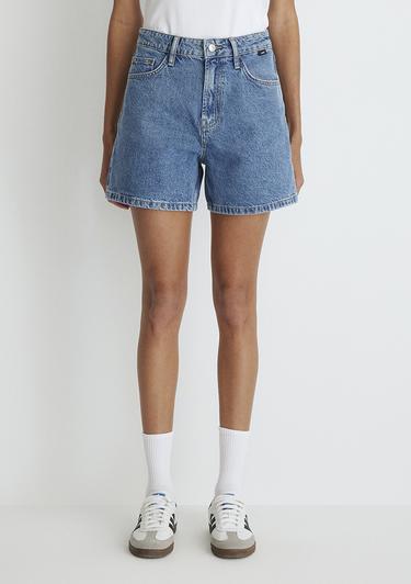  Mavi Verna 90lar İndigo Mavisi Jean Şort 1410059-87081