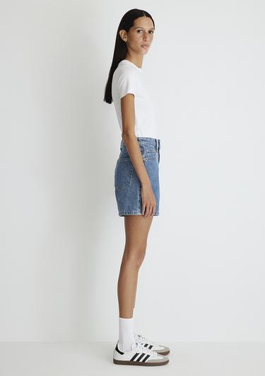  Mavi Verna 90lar İndigo Mavisi Jean Şort 1410059-87081