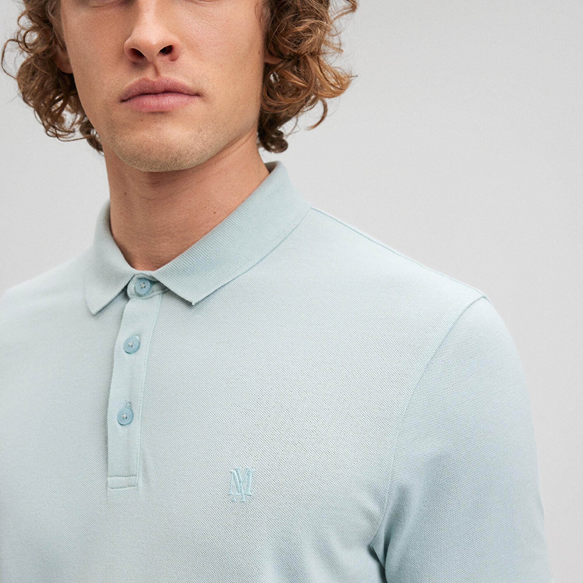 Mavi Lux Touch Mavi Modal Polo Tişört Slim Fit / Dar Kesim 066157-70805