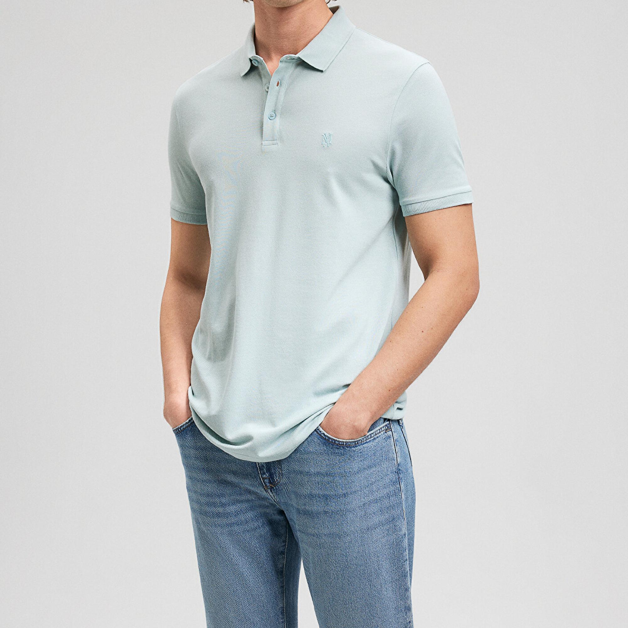 Mavi Lux Touch Mavi Modal Polo Tişört Slim Fit / Dar Kesim 066157-70805