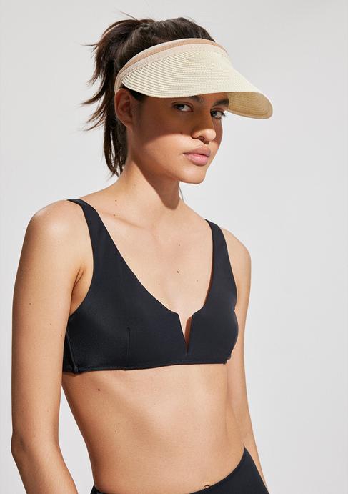  Mavi Bej Hasır Şapka 1912328-80795